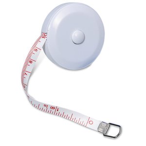 Additional Image 1 - a white tape measure with a pink strap