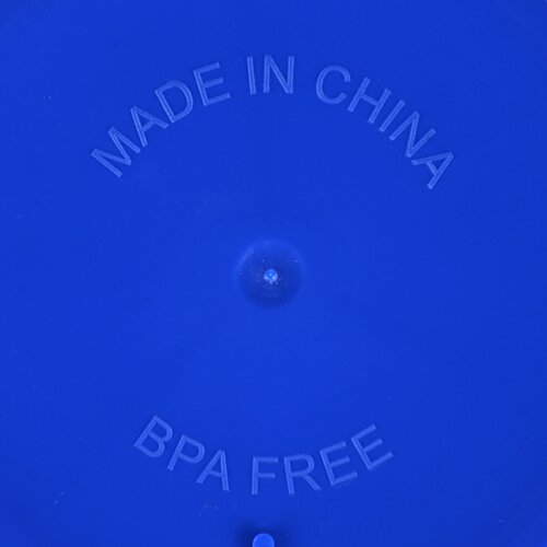 Additional Image 2 - a blue plastic container with a small round object