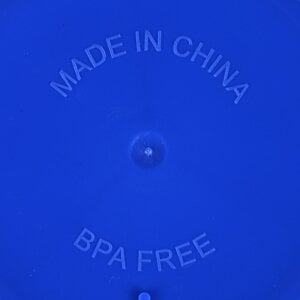 Additional Image 2 - a blue plastic container with a small round object