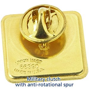 Additional Image 1 - a gold pin on a white background