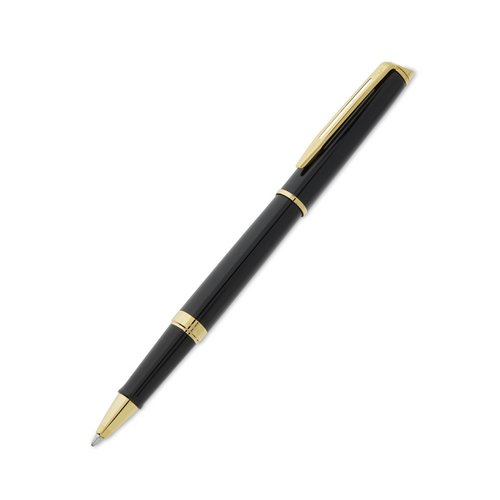 Additional Image 4 - a black pen with gold trim
