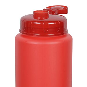 Additional Image 3 - a red plastic bottle with a red lid