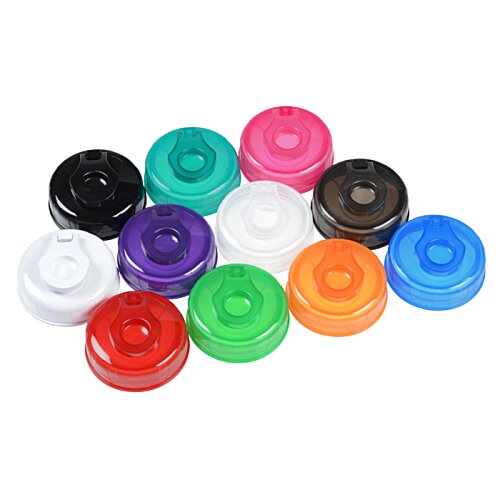 Additional Image 4 - a group of colorful plastic caps