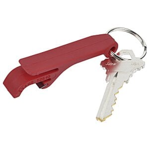 Additional Image 1 - a red bottle opener with a white handle
