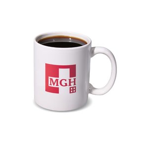 Additional Image 2 - a white mug with a red logo