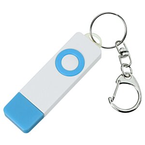 Additional Image 3 - a key chain with a blue and white rectangular object