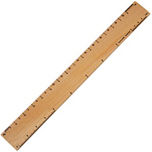 Additional Image 1 - a wooden ruler on a white background