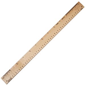 Additional Image 1 - a wooden ruler on a white background