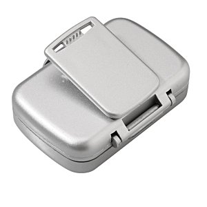 Additional Image 2 - a white plastic case with a clip
