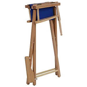 Additional Image 1 - a blue and wooden chair