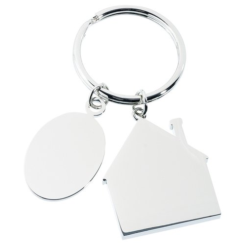 Additional Image 2 - a key chain with a house shaped keychain