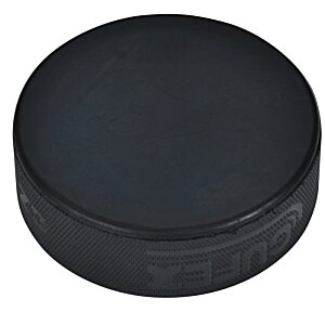 Additional Image 1 - a black hockey puck