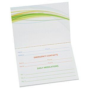 Additional Image 4 - a white paper with green and orange lines