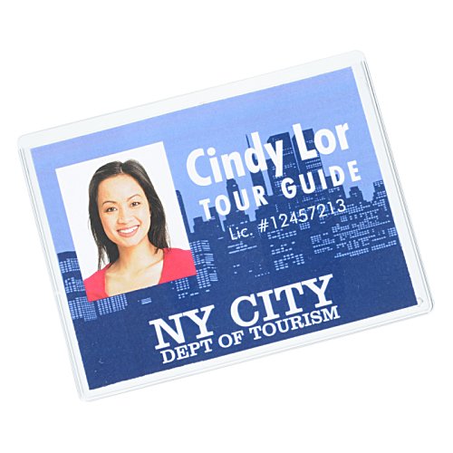 Additional Image 1 - a blue card with a picture of a woman