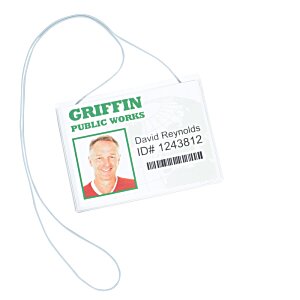 Additional Image 2 - a white id card with a green and black text