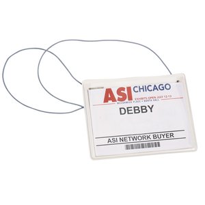 Additional Image 1 - a white tag with red text