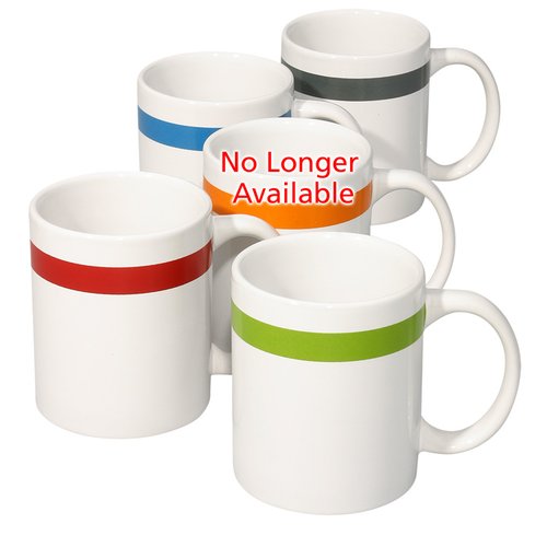 Additional Image 1 - a group of white mugs with different colors