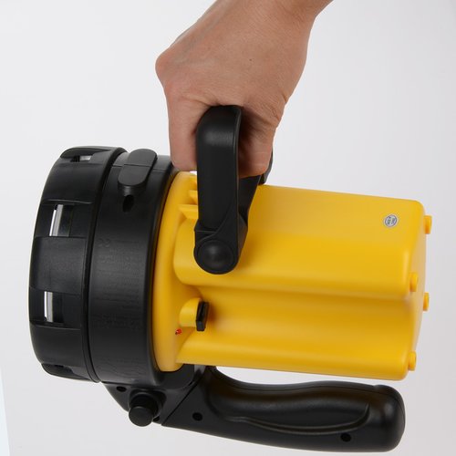 Additional Image 2 - a hand holding a yellow and black flashlight