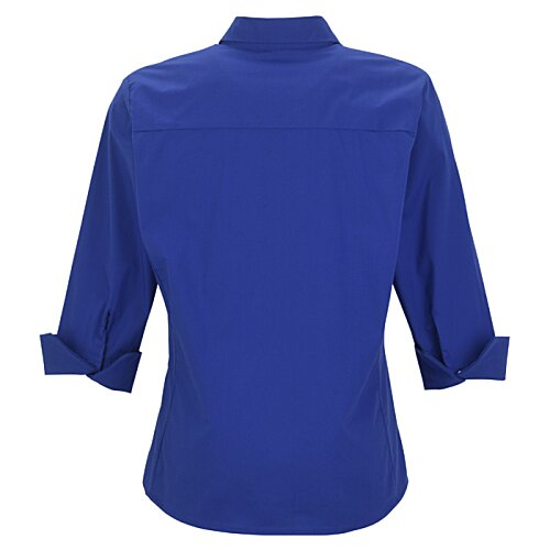 Additional Image 2 - a blue shirt with rolled up sleeves