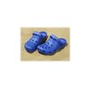 a pair of blue slippers