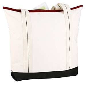 Additional Image 1 - a white bag with red trim