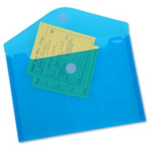 Additional Image 1 - a blue envelope with yellow and green papers