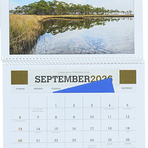 Additional Image 3 - a calendar with a picture of a garden