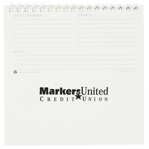 Additional Image 1 - a white calendar with black text