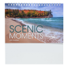 View Image 2 of 6 of Scenic Moments Tent-Style Desk Calendar
