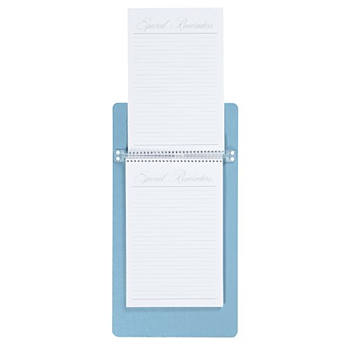 Additional Image 2 - a blue and white holder with a white sheet of paper