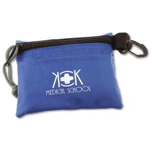 Additional Image 3 - a blue pouch with a white logo