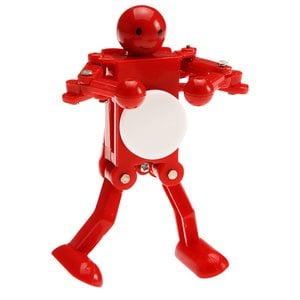 Additional Image 1 - a red plastic toy with a white circle