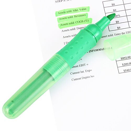 Additional Image 2 - a green highlighter on a piece of paper