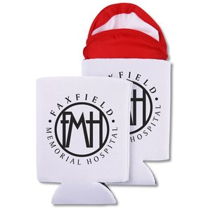 Additional Image 1 - a couple of white and red beer can holders