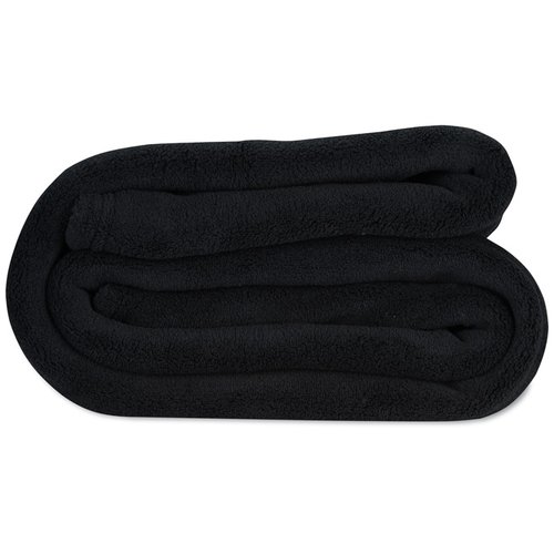 Additional Image 1 - a black blanket folded up