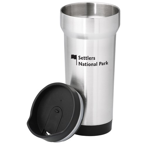 Additional Image 1 - a silver and black cup