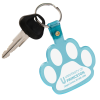 View Image 2 of 2 of Paw Shaped Keychain - Translucent - 24 hr