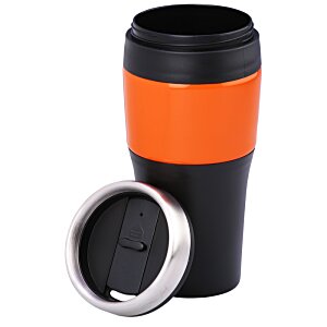 Additional Image 2 - a black and orange coffee cup