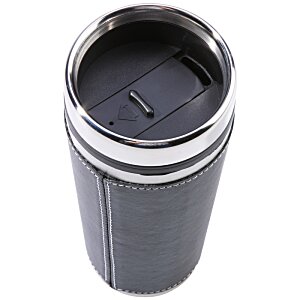 Additional Image 1 - a black and silver cup