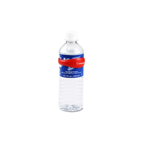Additional Image 1 - a plastic bottle with a red and blue label