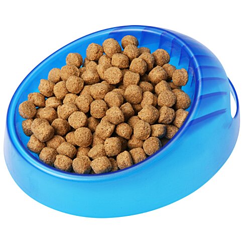 Additional Image 1 - a blue bowl with brown balls in it