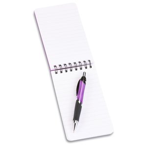 Additional Image 1 - a spiral bound notebook with a purple pen