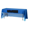 View Image 2 of 6 of Serged Open-Back Table Throw with Pocket - 6'