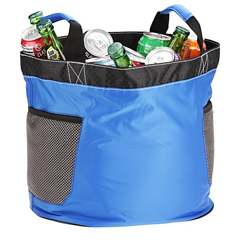 Additional Image 2 - a blue bag with a black trim