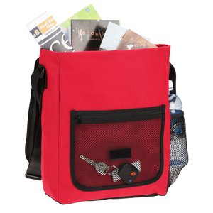 Additional Image 1 - a red bag with a black and red pocket