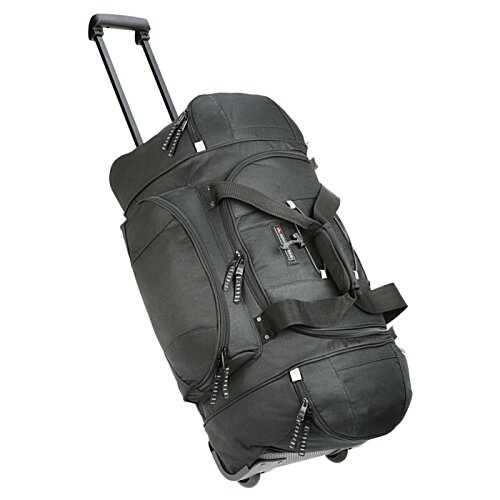 Additional Image 1 - a black suitcase with wheels