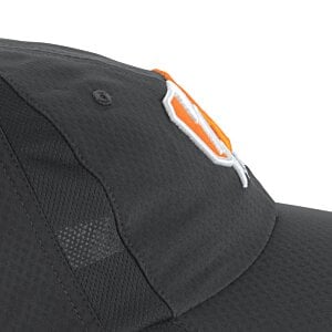 Additional Image 2 - a black hat with an orange patch