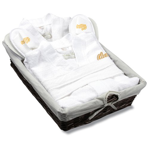 Additional Image 3 - a basket of white blankets