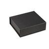 a black box on a white background