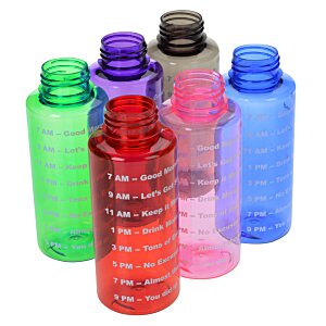 Additional Image 2 - a group of colorful plastic water bottles